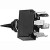 Hubbell Wiring Systems M223SP Toggle Switch with 1 Key, Double Pole, Double Throw, On/Off/On, 12 VDC, Black