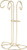 Bard's Three Arm Gold Ornament Stand, 11.25" H x 6.75" W x 3.75" D, Pack of 2