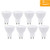 (Pack of 8) GU10 Dimmable LED Bulb, 5W (50W Equivalent), 500 Lumen, 2700K (Warm White), CRI90+, Flood Light Bulb, 120° Beam Angle, GU10 Base
