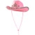 Funny Party Hats Pink Cowgirl Blinking Tiara Hat Children's Size - Cowboy Flashing Tiara Costume Accessory
