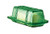 Depression Style Glass Butter Dish, Classic Green