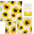 Reusable Beeswax Food Wrap Assorted 3 Pack, Eco Friendly Biodegradable Food Wraps, Sustainable Plastic Free Storage - 1 Large, 1 Medium, 1 Small