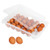 Peakness Egg Holder for Refrigerator, Deviled Egg Tray Carrier with Lid Stackable Plastic Egg Containers Fridge Egg Storage, 24 Egg Tray