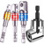 105 Degree Multifunction Right Angle Drill,Driver Angle Extension Power Screwdriver 1/4inch Hex Bit Socket Set+3Pcs 1/4" 3/8" 1/2"Hex Shank Impact Grade Driver Socket Adapter/Extension Set Drill Bit