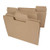 Smead Tree Free SuperTab File Folder, Oversized 1/3-Cut Tab, Letter Size, Natural Brown, 100 per Box (10751)