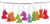 iscream 10 Light Rainbow Unicorns 78.75" Long Battery Operated Light String