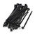 Uxcell Nylon Umbrella Wing Push Mount Cable Tie, 167mm x 6.5mm, 40 Pcs, Black