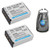 ValuePack (2 Count): Digital Replacement Camera and Camcorder Battery for Fujifilm NP-85, FinePix SL240 - Includes Lens Pouch