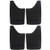 Red Hound Auto Premium Heavy Duty Molded Universal Mud Flaps Guards Splash Front and Rear Set 4pc