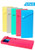 Slider Pencil Case - Sliding Pens and Pencils Case with Button Snap Closure - for School, Home, Office - Assorted Colors - (6-Pack)