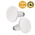 BOEESPAT Infrared Ceramic Heat Emitter 100W&150W 2pack Reptile Heat Lamp Bulb for Pet Coop Lizard Brooder Snake No Light White (100W/150W)