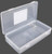 ToolUSA Clear Plastic Box With Snap-down Clips And Plastic Hinges On Lid: TJ-48815