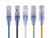 Monoprice 5-Pack SlimRun Cat6A Ethernet Network Patch Cable 10G 2ft 5 Color