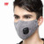 Pollution Mask Anti PM 2.5 Pollen N95 Dust Mask Washable Anti-fog Anti Dust Mask Antibacterial Activated Carbon Filter Earloop Mouth Mask with 5 Filters (Gray)