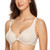 DELIMIRA Women's Comfort Underwire Full Coverage Non-Foam Racerback Front Closure Bra Beige 44D
