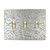 Meriville French Scroll 3 Toggle Wallplate, Triple Switch Electrical Cover Plate, Pewter