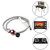 Giraffe-X 0~30PSI High Pressure Adjustable Propane Regulator w/5FT SS Braided Hose-Type1 (QCC1) and 3/8 Female Flare Swivel Fitting - with Gauge 0~60PSI Gas Flow Indicator for Forge/Foundry