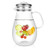 65 Ounces Glass Water Pitcher with Lid -Beverage Glass Carafe for Juice Lemon Water Iced Tea - Water Carafe with Handle