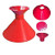 Scrape A Round Ice Scraper, Car windshield snow Scraper, Cone shaped Ice Scrapers (Red)