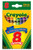 Crayola : Classic Color Pack Crayons, Wax, Standard Size, Peggable Tuck Box, 8 Colors/Box -:- Sold as 2 Packs of - 1 - / - Total of 2 Each