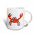 3dRose 104009_3 Funny Angry Crabby Red Crab Magic Transforming Mug 11 oz Black/White