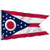 Anley Fly Breeze 3x5 Foot Ohio State Polyester Flag - Vivid Color and UV Fade Resistant - Canvas Header and Double Stitched - Ohio OH State Flags with Brass Grommets 3 X 5 Ft