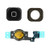 Johncase Home Button Flex Ribbon Cable Assembly w/Rubber Gasket Replacement Part Compatible iPhone 5C (Black)