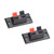 uxcell 2 Way Spring Speaker Terminal Clip Push Release Connector Audio Cable Terminals Strip Block WP2-3 2Pcs