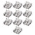 uxcell PCB USB Connector A Type Female 90 Degree Front Insert SMT Flat Mouth 10Pcs