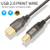 Printer Cable USB Printer Scanner Cable 10ft High Speed USB 2.0 A Male to B Male Cord for HP, Canon, Epson, Dell, Samsung etc