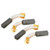 uxcell Carbon Brushes for Electric Motors 20mm x 7mm x 6mm Replacement Repair Part 4pcs