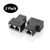 RJ45 Splitter Connectors Adapter 1 to 2 Ethernet Splitter Coupler Double Socket HUB Interface Contact Modular Plug Connect Network LAN Internet Cat5 Cat6 Cable 2 Pack (CAN'T RUN BOTH AT THE SAME TIME)