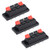 uxcell 3pcs 4 Way Jack Socket Spring Push Release Connector Speaker Terminal Strip Block