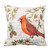Royalours Throw Pillow Covers Vintage Christmas Cardinal Birds Stand on The Tree Branches Cotton Linen Halloween Decorative Pillow Case Cushion Cover Pillowslip 18" X 18" (S-Birds)