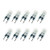 HC Lighting - G8 Halogen Long Life Line Voltage 120 Volt Dimmable Bi-Pin Base Clear Replacement Bulb (10 Pack) (50 Watt)