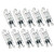 HC Lighting - G9 Halogen Long Life Line Voltage 120 Volt Dimmable Bi-Pin Base Clear Replacement Bulb (10 Pack) (20 Watt)