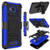 Alcatel Tetra Case, Zenic Heavy Duty Shockproof Full-Body Protective Hybrid Case with Swivel Belt Clip and Kickstand Compatible with Alcatel Tetra (Blue)