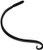 Panacea 89411 Forged Curved Hook, Black