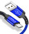 JSAUX Micro USB Cable Android Charger, (2-Pack 6.6FT) Micro USB Android Charger Cable Nylon Braided Cord Compatible with Samsung Galaxy S7 S6 J7 Note 5, Kindle, Xbox, PS4 and More-Blue