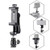 Zeadio Smartphone Tripod Adapter, 360 Degree Swivel Bracket, Cell Phone Holder Mount Adapter, Selfie Monopod Adjustable Clamp, Fits iPhone, Samsung, and All Phones