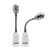 DiCUNO E26/E27 Socket Extender Adapter, E26/E27 to E26/E27 Flexible Extension, All-Directional Adjustable Standard Medium Light Bulb Socket Converter (2-Pack)