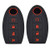 2Pcs Silicone Flip Key Case Fob For Nissan Altima Maxima Murano Rogue Sentra Versa Titan 2006-2018 2019 Remote Key Cover Shell Jacket Sleeve Protector 4 Button