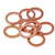 HIFROM 30pcs Copper Washers Flat Ring Sump Plug Oil Seal Gasket Sealing Fitting Washers Size M14 x 20 x 1.5
