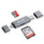 SD Card Reader, Jelly Comb 3-in-1 USB 3.0/USB C/Micro USB Card Reader - SD, Micro SD, SDXC, SDHC, Micro SDHC, Micro SDXC Memory Card Reader for MacBook PC Tablets Smartphones with OTG Function