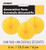 6" Mini Yellow Tissue Paper Fan Decorations, 3ct