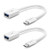 Syntech USB C to USB Adapter(2 Pack), USB-C to USB 3.0 Adapter, Thunderbolt 3 to USB 3.1 Female Adapter OTG Cable Compatible with MacBook Pro 2018/2017, MacBook Air 2018, Dell XPS and More,White
