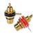 Conwork 6-Pack RCA Female Socket Connector Chassis Panel Mount Adapter for Amplifier Audio Terminal RCA Plug