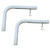 IVOSMART Universal Projector Screen L-Bracket Wall Mount 10" Adjustable Extension with Hook for Projector Screens