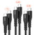 USB C to C Cable,JianHan 3 Pack (1ft+3.3ft+6.6ft) USB Type C Fast Charging Braided Charger Cord for MacBook Pro,iPad Pro 2018,Google Pixel 2/3/3a/2 XL/3 XL/3a XL,Nexus 6P 5X,Huawei Matebook (Black)