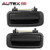 AUTEX Door Handles 2pcs Black Exterior Rear Left Right Driver Passenger Side Compatible with Toyota Corolla 1988 1989 1990 1991 1992 Door Handles 77434 77435